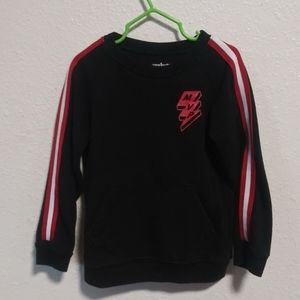 MVP Black/Red Striped Sleeve Sweatshirt by Garanimals - Size 5T - Like New/NWOT